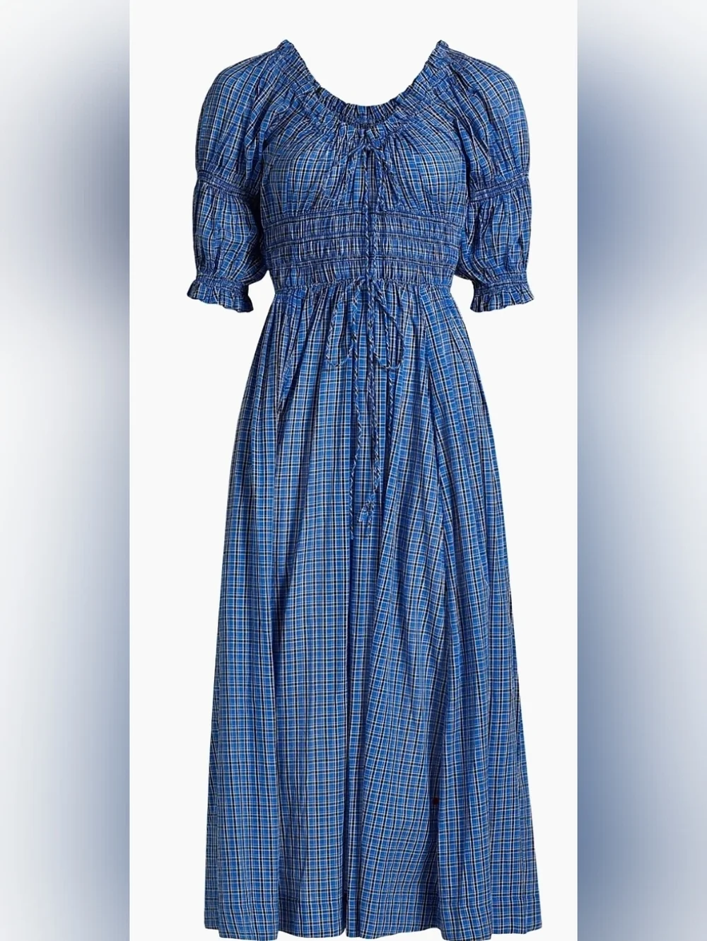 NWOT Doen Ischia in cassis check, large - Picture 5 of 10